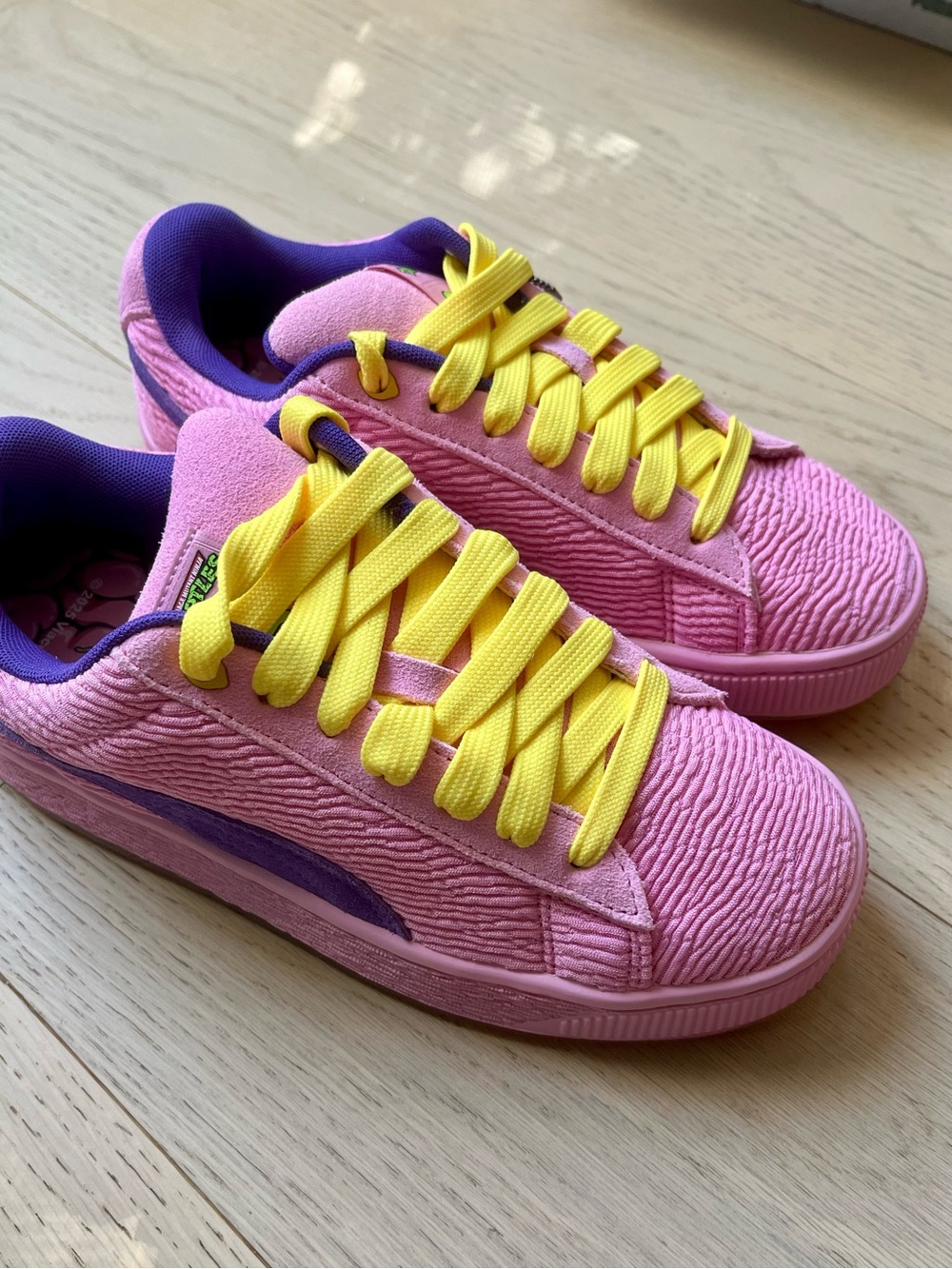 PUMA Big Kids Shoes Suede Xl 2 Teenage Mutant Ninja Turtle Boys & Girls Sneakers